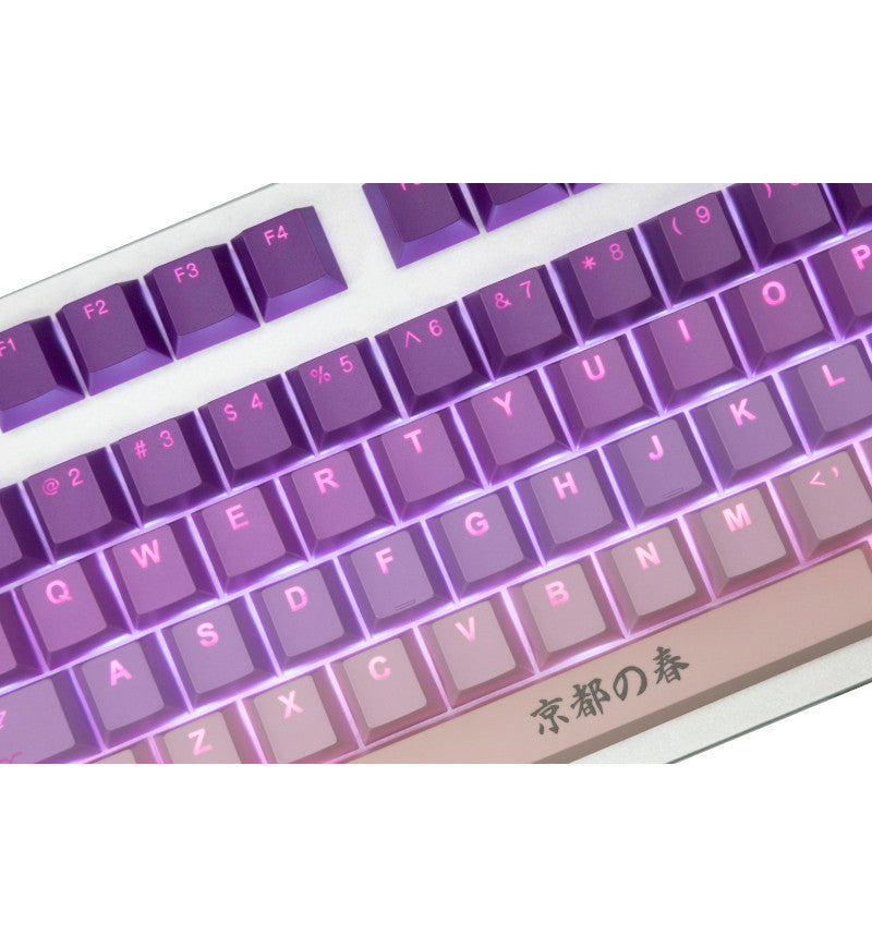 Tai-Hao PBT Double Shot Backlit Cubic Kyoto 142 Keycaps - UK & US