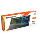 SteelSeries Apex 3 Gaming Keyboard — Whisper-Quiet Membrane Switches