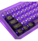 Tai-Hao Translucent Cubic ABS Purple Boom 152 Keycaps - UK & US