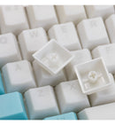Tai-Hao Translucent Cubic ABS Nata De Coco Blue White 149 Keycaps - UK & US