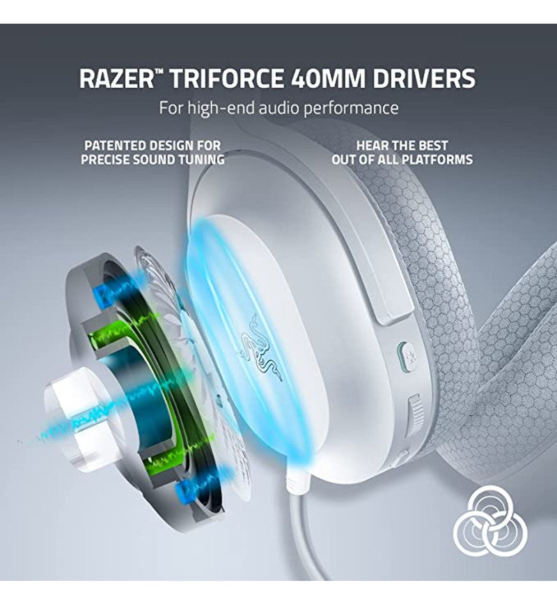 Razer Barracuda X (2022) 7.1 Surround Wireless Headset - White