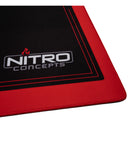 Nitro Concepts Desk Mat 1600 x 800mm - Black/Red