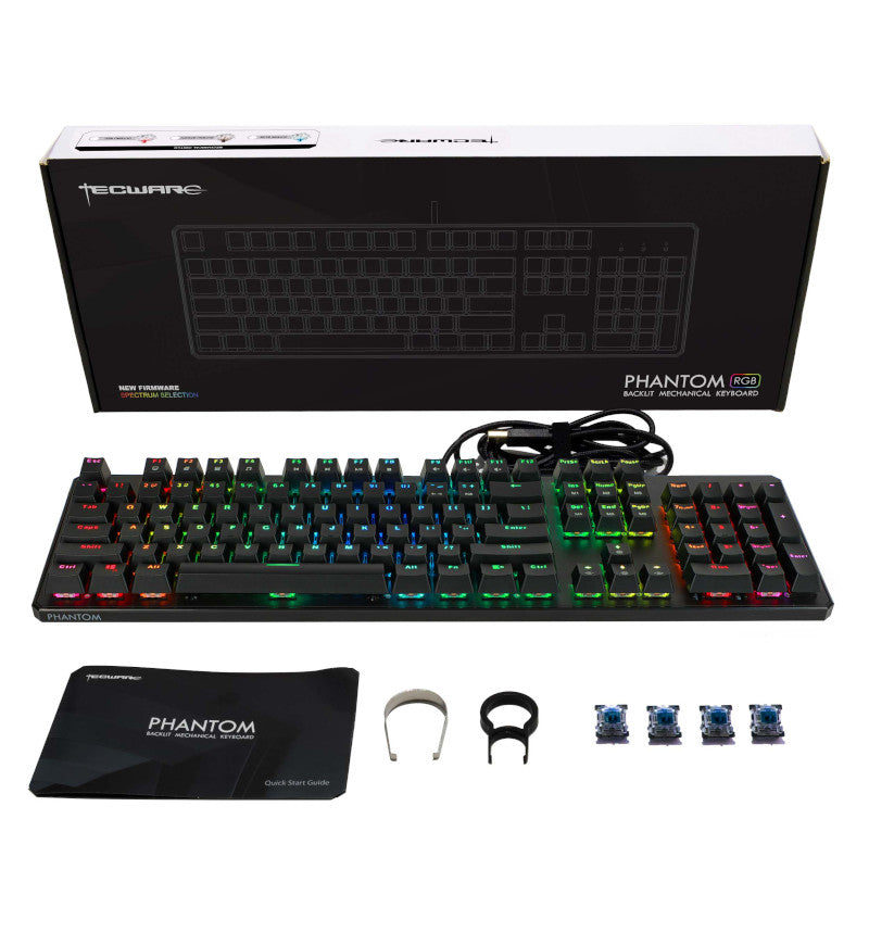 Tecware Phantom 105 RGB Mechanical Keyboard - Outemu Brown Switches