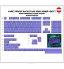 Tai-Hao Cubic ABS Backlit Avatar 2 Purple 149 Keycaps - UK
