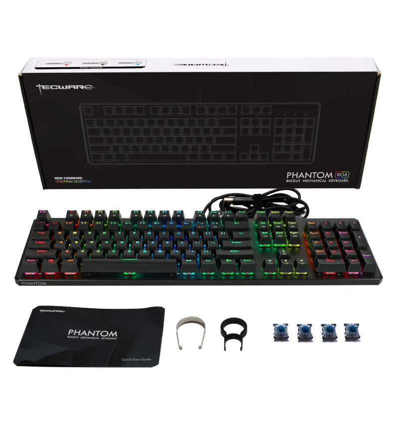 Tecware Phantom 105 RGB Mechanical Keyboard - Outemu Blue Switches