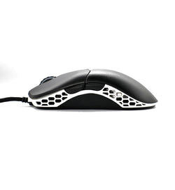 Ducky Feather Black and White 65g Ultralight Wired RGB Gaming Mouse - Omron Switches