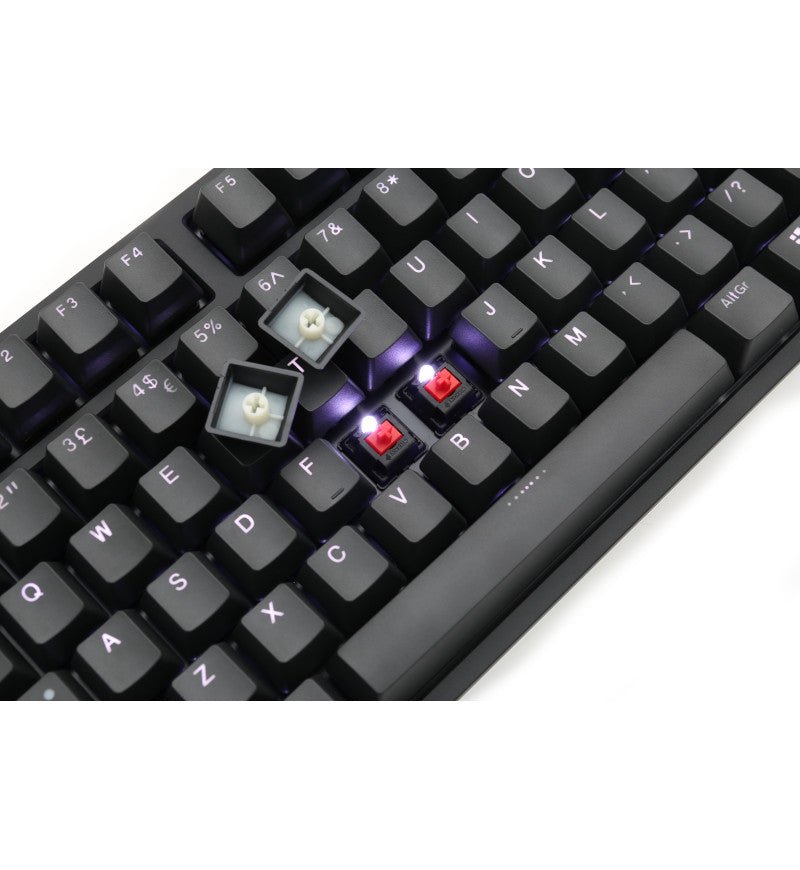 Ducky One 2 White Backlit Mechanical Keyboard - Cherry MX Black Switches