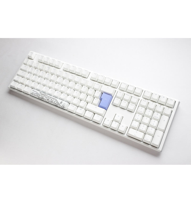 Ducky One 3 Pure White RGB Mechanical Keyboard - Cherry MX Speed Silver