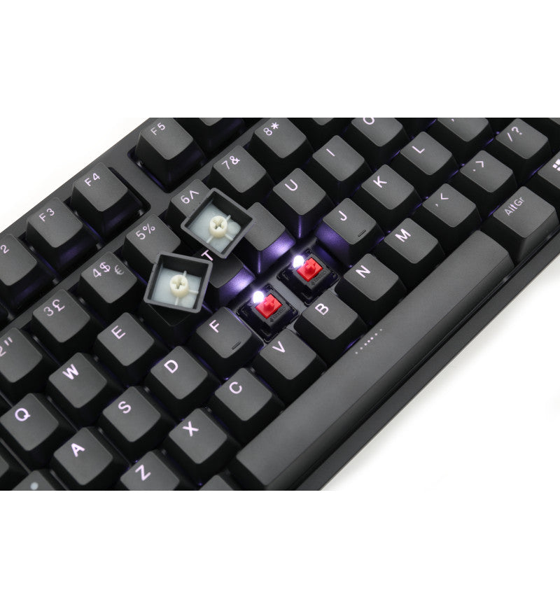Ducky One 2 White Backlit Mechanical Keyboard - Cherry MX Blue Switches