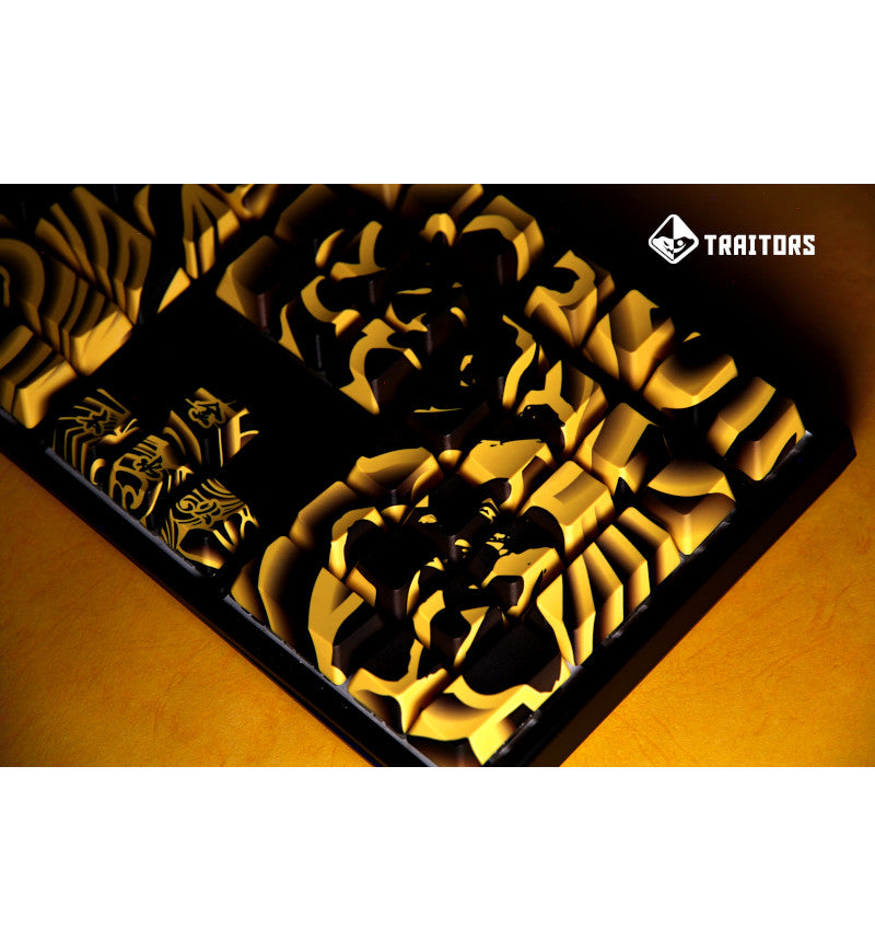 Traitors PBT Tiger Sketch Dye-Sub 109 Keycap Set - UK