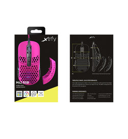 Xtrfy M42 RGB 59g Ultralight Gaming Mouse - Pink