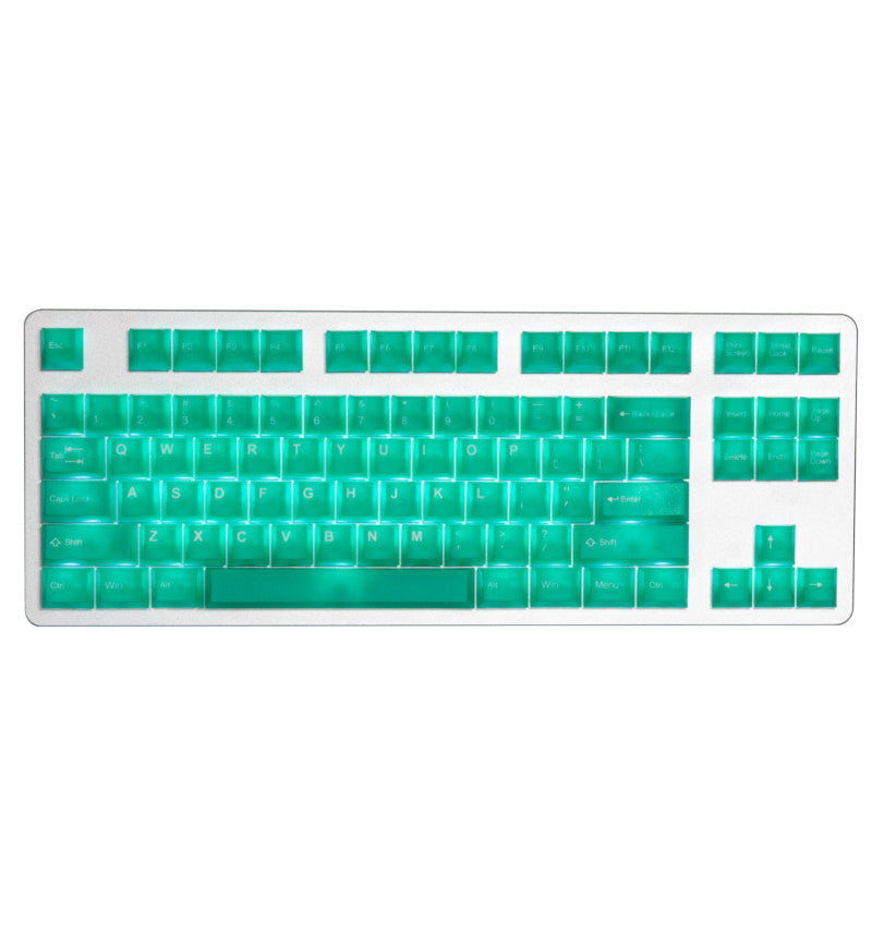 Tai-Hao Translucent Cubic ABS Jelly Jade 152 Keycaps - UK & US