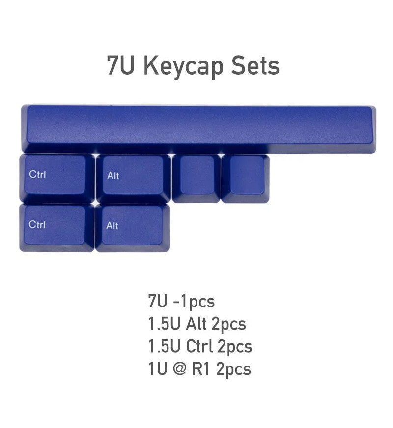 AvP ABS Double Shot Blue White Legends Keycaps - UK / US