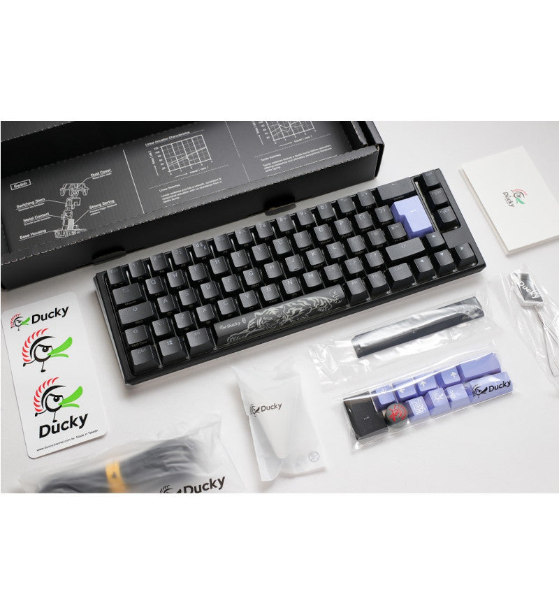 Ducky One 3 Classic Black SF RGB Mechanical Keyboard - Cherry MX Speed Silver