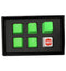 Tai-Hao TPR Rubber Double Shot Backlit ZXCV 6 Keycaps - Neon Green