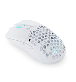 Pwnage Ultra Custom Symm 2 75g Wireless Gaming Mouse - White (Solid + Honeycomb shell included)