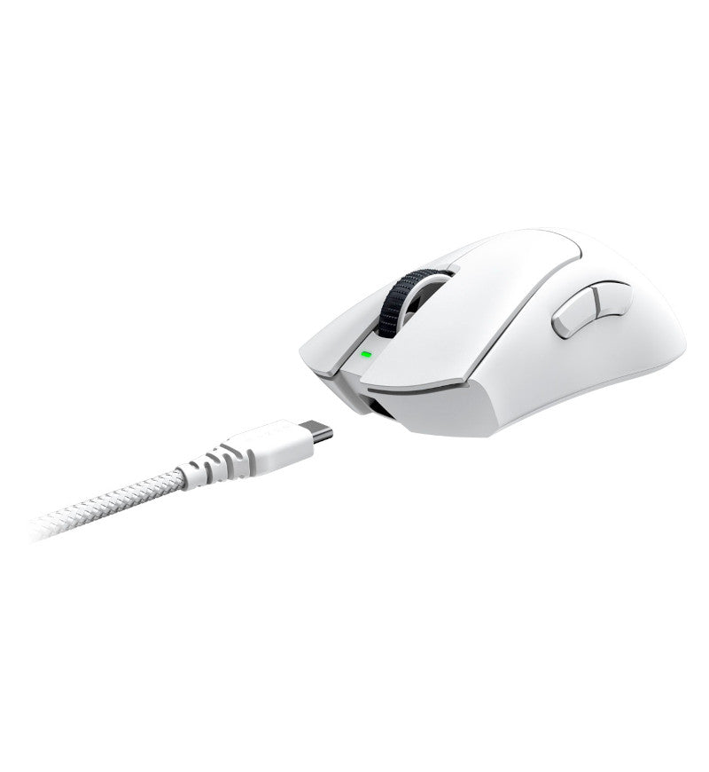 Razer DeathAdder V3 Pro 63g Wireless Gaming Mouse - White