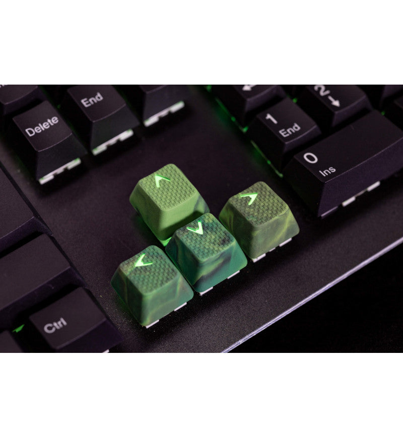 Tai-Hao TPR Rubber Green Camo 23 Keycaps