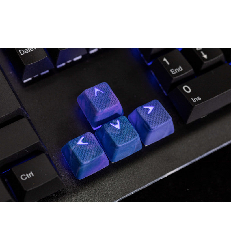 Tai-Hao TPR Rubber Purple/Blue Camo 23 Keycaps