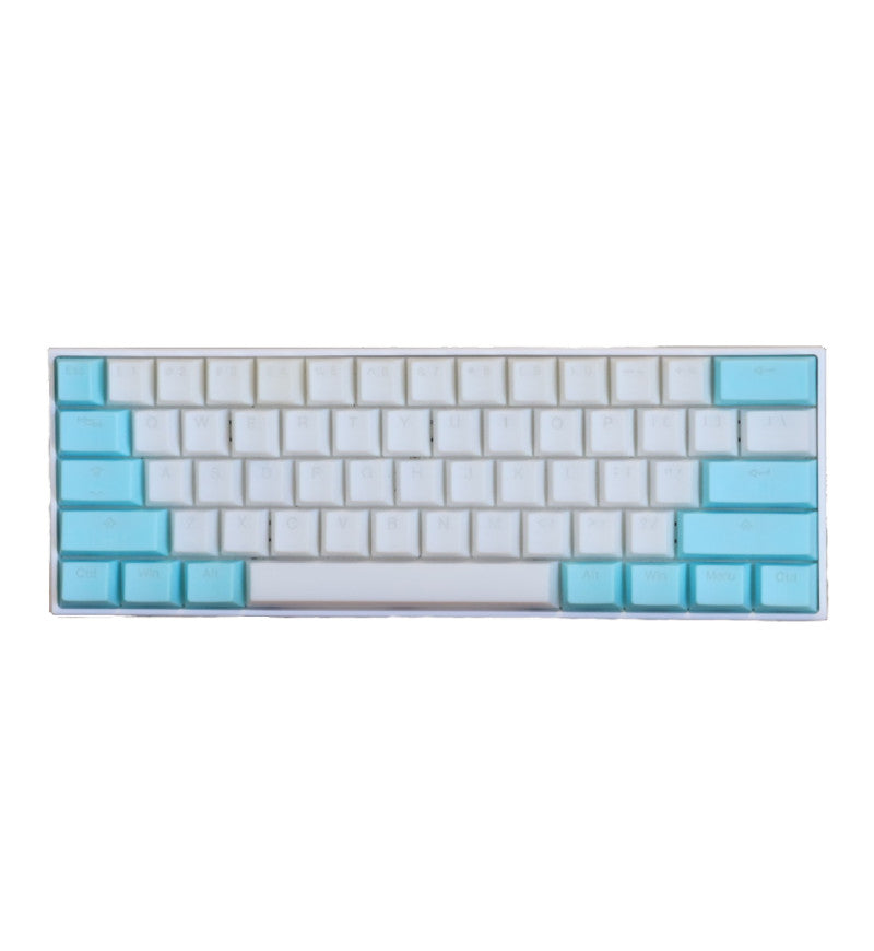 Tai-Hao Translucent Cubic ABS Nata De Coco Blue White 149 Keycaps - UK & US