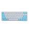 Tai-Hao Translucent Cubic ABS Nata De Coco Blue White 149 Keycaps - UK & US