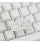 Tai-Hao Translucent Cubic ABS Nata De Coco Full White 149 Keycaps - UK & US