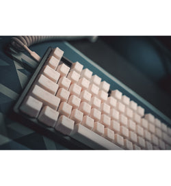 Tai-Hao Translucent Cubic ABS Nata De Coco Full White 149 Keycaps - UK & US