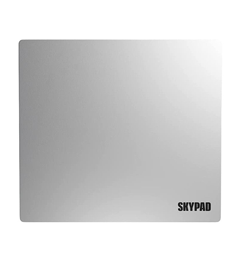 SkyPAD Glass 3.0 XL Mouse Pad (Text Logo) - White